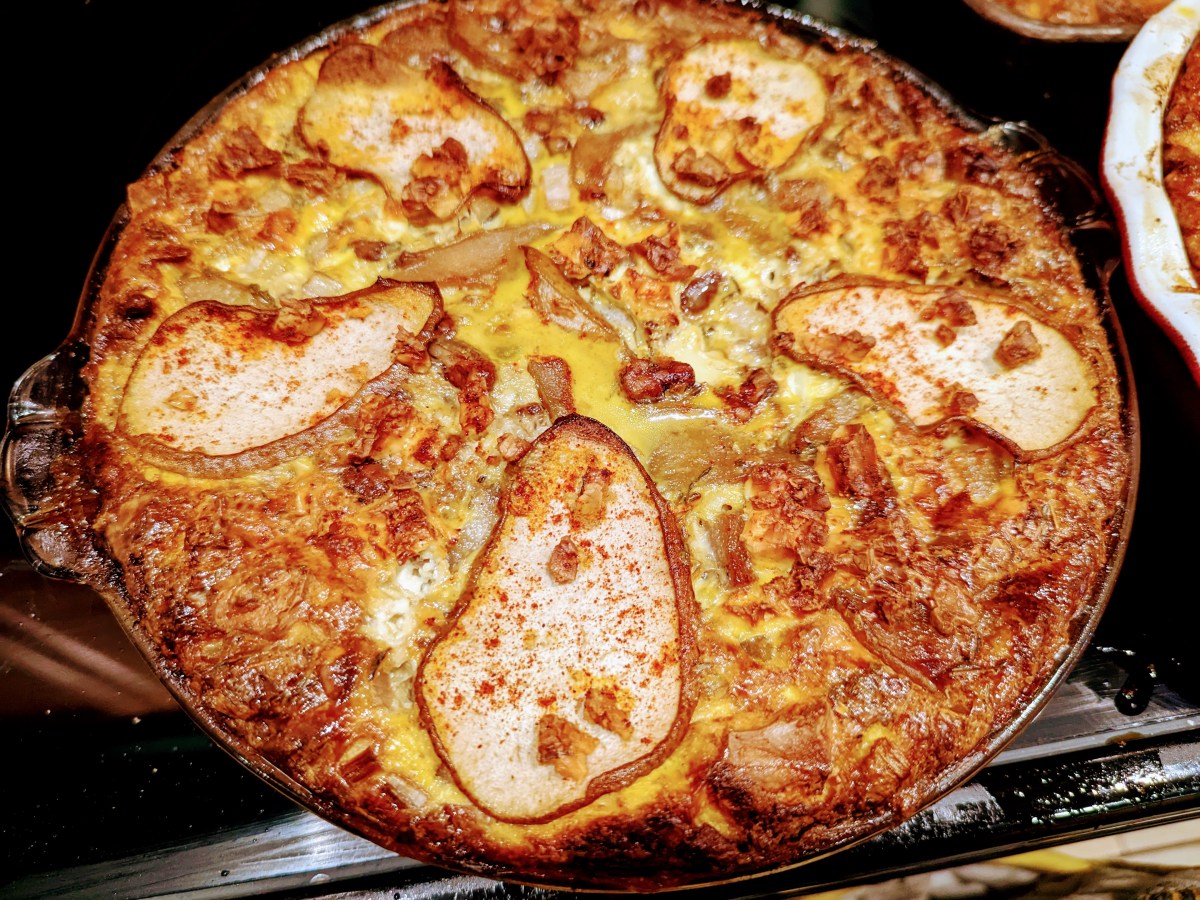 Caramelized Pear Quiche